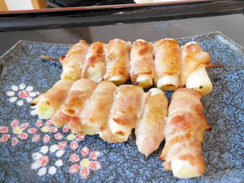 父ちゃん感激！！ねぎの豚バラまき串！！